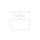 Set Unterschrank Oltens Lun 60028060, Naphtha-Arbeitsplatte Oltens Lun 63025060