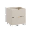 Set Kabinett Comad Dalia Cashmere DALIA CASHMERE 82-50-46-2S, Waschbecken Comad Lava UM-CFP LAVA 50D