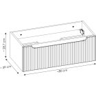 Set Kabinett Comad Nova Cashmere NOVA CASHMERE 82-80-40-1S, Waschbecken Comad Sky 3 SKY 3 80CM DP (E-8099-3-80)