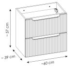 Set Kabinett Comad Nova Coast Evoke NOVA COAST EVOKE 82-60-40-2S, Waschbecken Comad Sky 3 SKY 3 60CM DP (E-8099-3-60)
