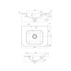 Set Badschrank Oltens Hamnes 60022060, Waschbecken Oltens Hamnes 40212000