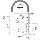Set Edelstahlspüle Franke Box 127.0453.656, Küchenarmatur Franke Smart Glenda 115.0747.475, 112.0717.084