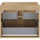 Set Waschbecken Comad River 1 RIVER 1 IVORY MATT UN 40 ( E-6595 ), Badschrank Comad Viola VIOLA CREMONA 82-60-46-2S, NATURE CREMONA 89-60-46 M