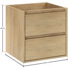 Set Badschrank Comad Viola VIOLA CREMONA 82-50-46-2S, Waschbecken Comad Lava UM-CFP LAVA 50D