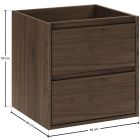 Set Badschrank Comad Viola VIOLA VILLA 82-50-46-2S, Waschbecken Comad Lava UM-CFP LAVA 50D