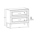Set Badschrank Comad Dorothy Ristretto DOROTHY RISTRETTO 82-100-46-2S, Waschbecken Comad Go 2 GO 2 100CM L DP ( E-8095-100L )