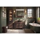 Set Badschrank Comad Dorothy Ristretto DOROTHY RISTRETTO 82-60-46-2S, Waschbecken Comad Go GO60/DP-8095, NIAGARA UM 03 BLACK 86001B