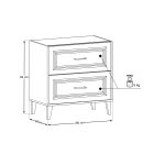 Set Badschrank Comad Dorothy Ristretto DOROTHY RISTRETTO 82-80-46-2S, Spiegel Comad Dorothy Ristretto DOROTHY RISTRETTO 84-80, RISTRETTO 89-80-46 M