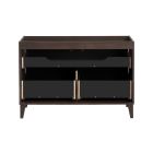 Set Badschrank Comad Dorothy Ristretto DOROTHY RISTRETTO 82-120-46-2S, Waschbecken Comad River 1 RIVER 1 BLACK MATT UN 40 ( E-6595 ), RISTRETTO 89-120-46 M