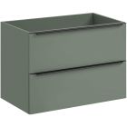 Set Badschrank Comad Sombra Green SOMBRA GREEN 82-80-46-2S, Waschbecken Comad Sky SKY 1 BLACK MATT 80 DP ( E-8099-80 ), NIAGARA UM 03 BLACK 86001B