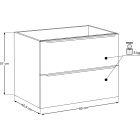 Set Badschrank Comad Sombra Green SOMBRA GREEN 82-80-46-2S, Waschbecken Comad Sky SKY 1 BLACK MATT 80 DP ( E-8099-80 ), NIAGARA UM 03 BLACK 86001B