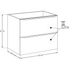 Set Badschrank Comad Sombra Green SOMBRA GREEN 82-70-46-2S, Waschtischplatte Comad Sombra Green GREEN 89-70-46 M