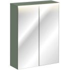 Set Badschrank Comad Sombra Green GREEN UN 84-60-2D, Badschrank Comad Sombra Green SOMBRA GREEN 82-60-46-2S, SKY 1 BLACK MATT 60 DP ( E-8099-60 )