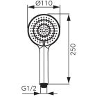 Set Badewannen- und Duscharmatur Ferro BFBOX, Kopfbrause Ferro Nostris DSN99, RN350, S99, PKN14, W40