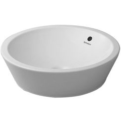 Duravit Starck 1 waschbecken 53x53 cm rund nabla-förmig weiß 0447530000