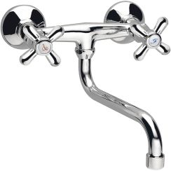Ferro Retro küchenarmatur Wand chrom XR5