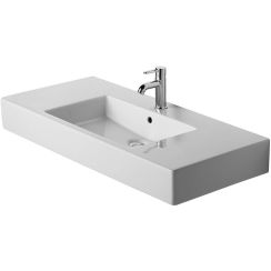 Duravit Vero waschbecken 105x49 cm rechteckig Möbel-mit Blatt weiß 03291000001