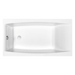 Cersanit Virgo Rechteckige Badewanne 140x75 cm weiß S301-047