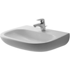 Duravit D-Code Waschbecken 60x46 cm halbrund Klassisch weiß 23116000002