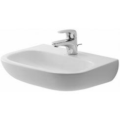 Duravit D-Code Waschbecken 45x34 cm halbrund Klassisch weiß 07074500702