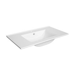 Defra Plan waschbecken 80x46 cm rechteckig Möbel weiß 1724