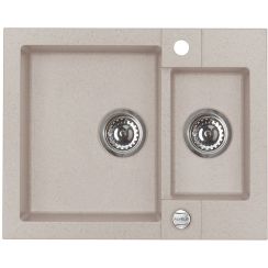 Alveus Rock'n'Roll granitspüle 59.5x47.5 cm beige 1218022