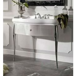 Kerasan Retro Kabinett 90x40x77 cm Unterschrank stehend weiß 7363K7