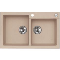 Alveus Rock Granitspüle 78x48 cm beige 1219055