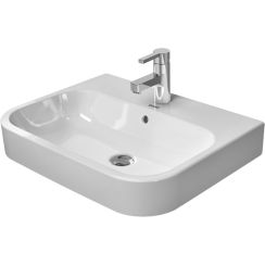 Duravit Happy D.2 waschbecken 60x46 cm rechteckig nabla-förmig weiß 23156000001