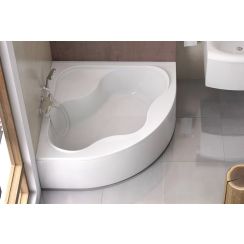 Set Eckbadewanne Ravak Gentiana CG01000000, Badewannensiphon Viega Simplex 495121, GPX2240020