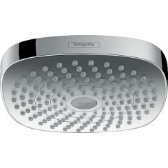 Hansgrohe Select Kopfbrause 18x18 cm quadratisch chrom-weiß 26524400