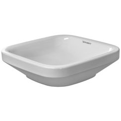 Duravit DuraStyle waschbecken 43x43 cm quadratisch nabla-förmig weiß 0349430000