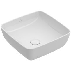 Villeroy & Boch Artis Waschbecken 41x41 cm quadratisch Aufsatzwaschbecken weiß 417841R1