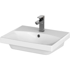 Cersanit City Waschbecken 50.5x40 cm rechteckig Möbel weiß glanz K35-005