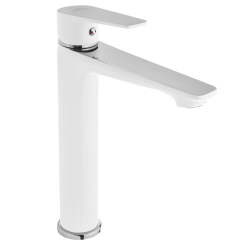 Invena Dokos waschbeckenhahn stehend weiß BU-19-W02