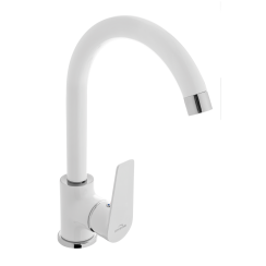 Invena Dokos küchenarmatur stehend weiß BZ-19-002