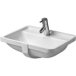 Duravit Starck 3 waschbecken 49x36.5 cm rechteckig unterblattig weiß 03024900001