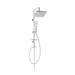 Invena Nyks Duschset Wandmontage mit Regenbrause chrom AU-32-001