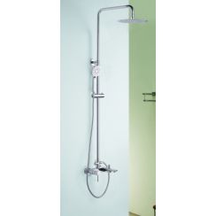Blue Water Icona Badewannen- und Duschset Wandmontage mit Regenbrause chrom ICO-ZWPN.500C