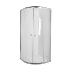 Invena Vitoria Dusche 90x90 cm halbrund chrom Glanz/durchsichtiges Glas AK-49-195