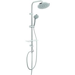 Ferro Rondo Lux Duschset Wandmontage mit Regenbrause chrom NP23