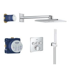 Grohe Grohtherm SmartControl Duschset Unterputz mit Thermostat mit Regenbrause chrom 34706000