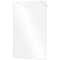 Besco Aveo Duschwand 140 cm chrom Glanz/durchsichtiges Glas AVD-140-195C