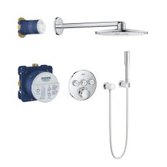 Grohe Grohtherm SmartControl Duschset Unterputz mit Thermostat mit Regenbrause chrom 34705000