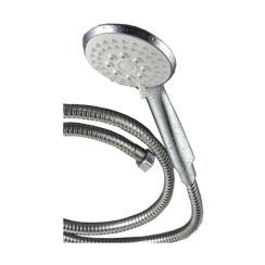 Invena Larisa Duschset Wandmontage chrom-weiß AU-01-M01