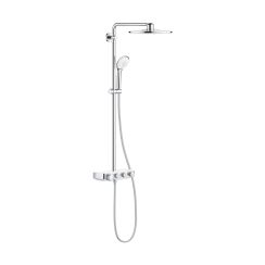 Grohe Euphoria Duschset Wandmontage mit Thermostat mit Regenbrause StarLight Chrom 26507LS0