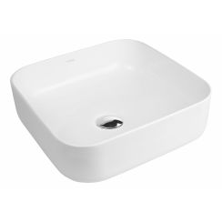 Oltens Hadsel Waschbecken 38.5x38.5 cm quadratisch Aufsatzwaschbecken weiß 40307000