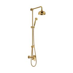 Omnires Art Deco Duschset Wandmontage gold AD5144GL
