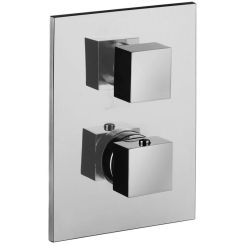 Paffoni Level badewannen- und duscharmatur Unterputz mit Thermostat chrom LEQ519CR