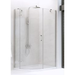New Trendy New Merana Dusche 120x85 cm halbrund chrom Glanz/durchsichtiges Glas K-0336